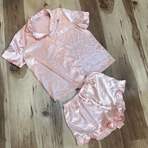 Silky Pink Women's Pajama Set